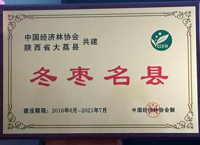 大荔縣獲冬棗名縣稱(chēng)號(hào)